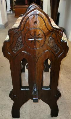 19C French Gothic Revival Bench Stool - 3506636