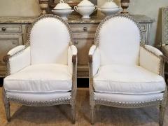 19TH C LOUIS XVI BERGERES PAIR - 4627376