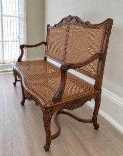 19TH C REGENCE CANED SETTEE - 4812383