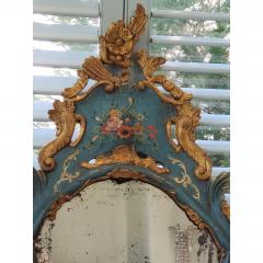 19TH C VENETIAN PAINTED GILT WOOD MIRROR - 796651
