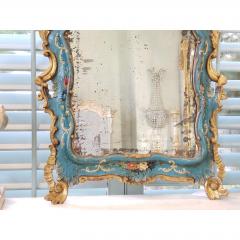 19TH C VENETIAN PAINTED GILT WOOD MIRROR - 796653