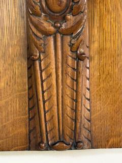 19TH CENTURY CARVED OAK TELAMON WALL PLAQUE - 4779411