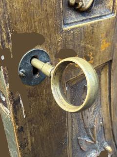 19TH CENTURY ELABORATE GILT FANTASTICAL CARVED ALLEGORICAL ITALIAN TALL CABINET - 4455484