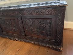 19TH CENTURY ENGLISH BAROQUE SCENE CARVED BLANKET CHEST - 2918386