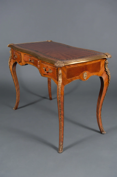 19TH CENTURY FRENCH LOUIS XV STYLE MARQUETRY LADYS TABLE DESK - 3537398