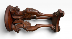 19TH CENTURY GOTHIC WINGED LIONESS CARVED MAHOGANY TABLE WITH CLAW FEET - 4779497