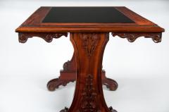 19TH CENTURY MAHOGANY CENTRE SOFA TABLE WITH INSET SLATE TOP - 1858767