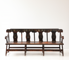 19TH CENTURY PAINTED WOODEN BENCH - 3726913