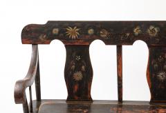 19TH CENTURY PAINTED WOODEN BENCH - 3726914