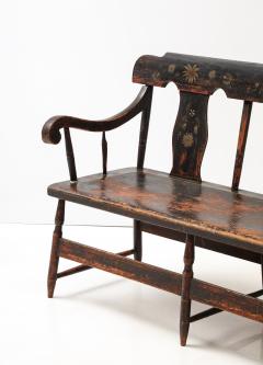 19TH CENTURY PAINTED WOODEN BENCH - 3726916
