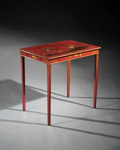 19TH CENTURY RED JAPANNED OCCASIONAL TABLE - 2744360