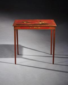 19TH CENTURY RED JAPANNED OCCASIONAL TABLE - 2744365