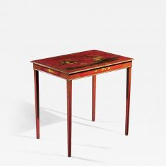 19TH CENTURY RED JAPANNED OCCASIONAL TABLE - 2747632