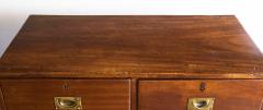19TH CENTURY TEAK MILITARY OR NAVAL SHIPS CAMPAIGN CHEST - 693716