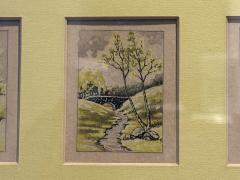 19TH CENTURY TRIO OF MINATURE LANDSCAPE WATERCOLORS - 4494501