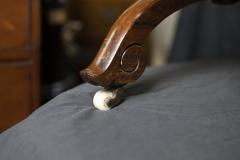 19TH CENTURY WALNUT X FRAME CURULE STOOL - 3023788