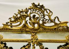 19Th Century Louis XVI Style Console Wall Mirror Gilt Wood  - 2514821