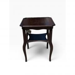 19c Style Ebonized Italian Walnut Two Tier Side Table or Nightstand - 4762500