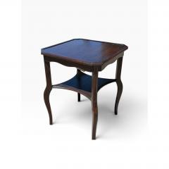 19c Style Ebonized Italian Walnut Two Tier Side Table or Nightstand - 4762501