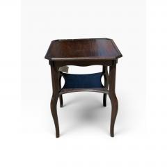 19c Style Ebonized Italian Walnut Two Tier Side Table or Nightstand - 4762502