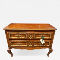 19c Style Italian Gilded Walnut Chest of Drawers Commode - 4762656