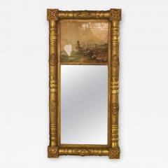 19th 20th Century Federal Style Crest Mirror - 3018993