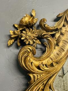 19th 20th Century Giltwood French Mirror Wall or Console Floral Decorated - 3007556