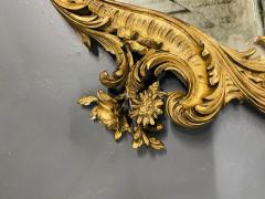 19th 20th Century Giltwood French Mirror Wall or Console Floral Decorated - 3007559