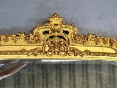 19th 20th Century Giltwood Wall Console Pier Mirror Rectangular - 3137297