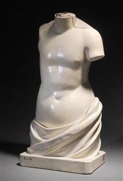 19th C Anatomical Didactic Model of a Torso with Removable Organs developed - 4267626