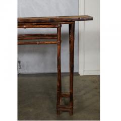 19th C Chinese Bamboo Console Table - 1949641