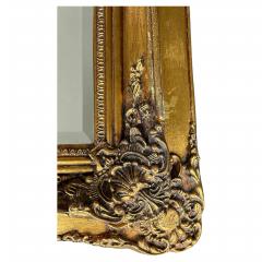 19th C French Neoclassical Beveled Trumeau Mirror Cherub Bas Relief Panel - 4605960