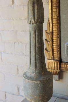 19th C French Pair Of Painted Balustrades As Table Lamps - 1978679