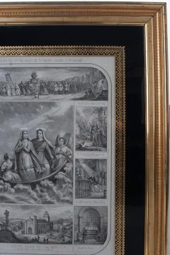 19th C Litho Procession of The Holy Relics of St Mary Jacobe St Mary Salome - 1894722
