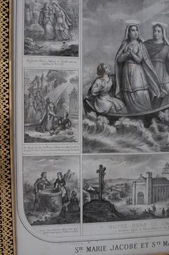 19th C Litho Procession of The Holy Relics of St Mary Jacobe St Mary Salome - 1894727