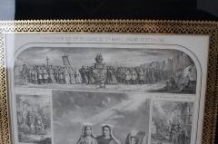 19th C Litho Procession of The Holy Relics of St Mary Jacobe St Mary Salome - 1894741