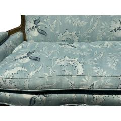 19th C Louis XV Style Canap Sofa in Eden Serene Fabric by Schuyler Samperton - 4564843