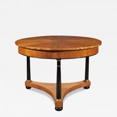 19th C Style Biedermeier Fruitwood Ebony Empire Center Table - 3733060