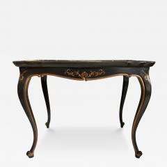 19th C Style Chinoiserie Black Gold Side Table - 4062478