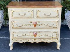 19th C Style French Country Painted Chest of Drawers Commode - 2461365