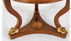 19th C Style French Empire Inlaid Center or Side Table - 3862343