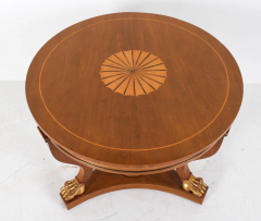 19th C Style French Empire Inlaid Center or Side Table - 3862366