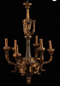 19th C Style Italian Neoclassical Giltwood Chandelier  - 3462332