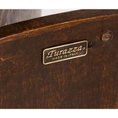 19th C Style Italian Painted Turazza Demilune Console Cabinet - 4558173