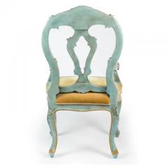19th C Style Venetian Painted Italian Arm Chair - 4762694