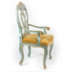 19th C Style Venetian Painted Italian Arm Chair - 4762696
