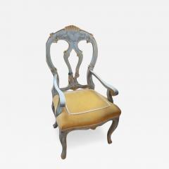 19th C Style Venetian Painted Italian Arm Chair - 4762780