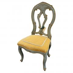 19th C Style Venetian Painted Italian Side Chair - 4762449