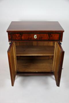19th Cent Mahogany Empire Commode Half Cabinet Gilt Caryatids DE ca 1815 - 4752303