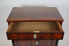 19th Cent Mahogany Empire Commode Half Cabinet Gilt Caryatids DE ca 1815 - 4752305